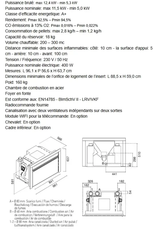 Nico - 12.4 KW Doubles Canalisations Noir (2)