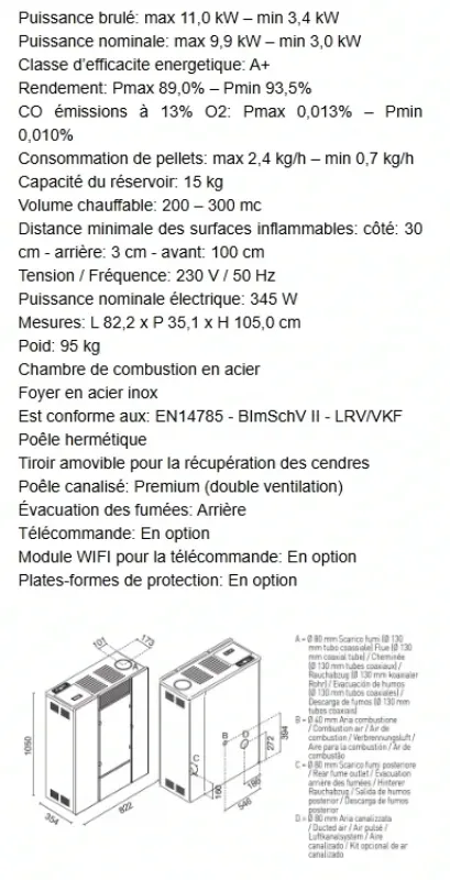 Eva Calor - Denise Canalisables 11 KW Blanc Noir Rouge (2)