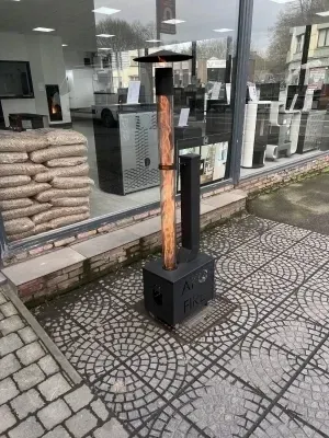 Poêle a pellets de terrasse sans électricité